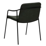 Boto Armchair Sage Green Fabric With Black Metal Legs Crib5 100310370 05 Back Angle