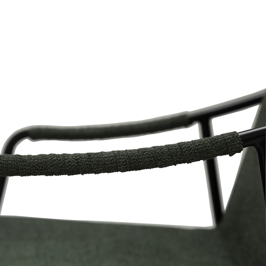 Boto Armchair Sage Green Fabric With Black Metal Legs Crib5 100310370 07 Detail2