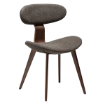 BUCKLE CHAIR Major Brown Boucle Fabric W. Walnut Legs 100300102 01 Main