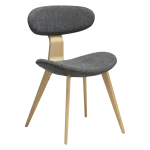 BUCKLE CHAIR Pebble Grey Boucle Fabric W. Whitewashed Oak Legs 100300100 01 Main