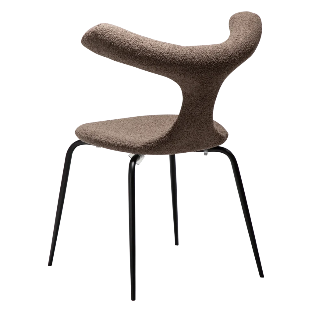 BULL CHAR Major Brown RPES Boucle W. Black Legs 100320103 05 Back Angle