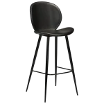 Cloud Bar Stool Vintage Black Art Leather With Black Metal Legs 200800200 01 Main