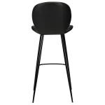 Cloud Bar Stool Vintage Black Art Leather With Black Metal Legs 200800200 04 Back