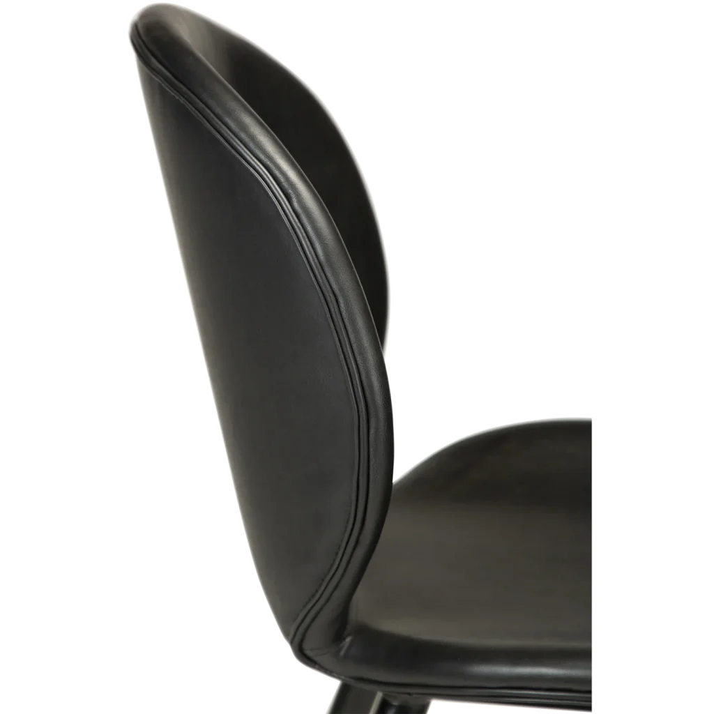 Cloud Bar Stool Vintage Black Art Leather With Black Metal Legs 200800200 06 Detail1