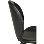 Cloud Bar Stool Vintage Black Art Leather With Black Metal Legs 200800200 06 Detail1