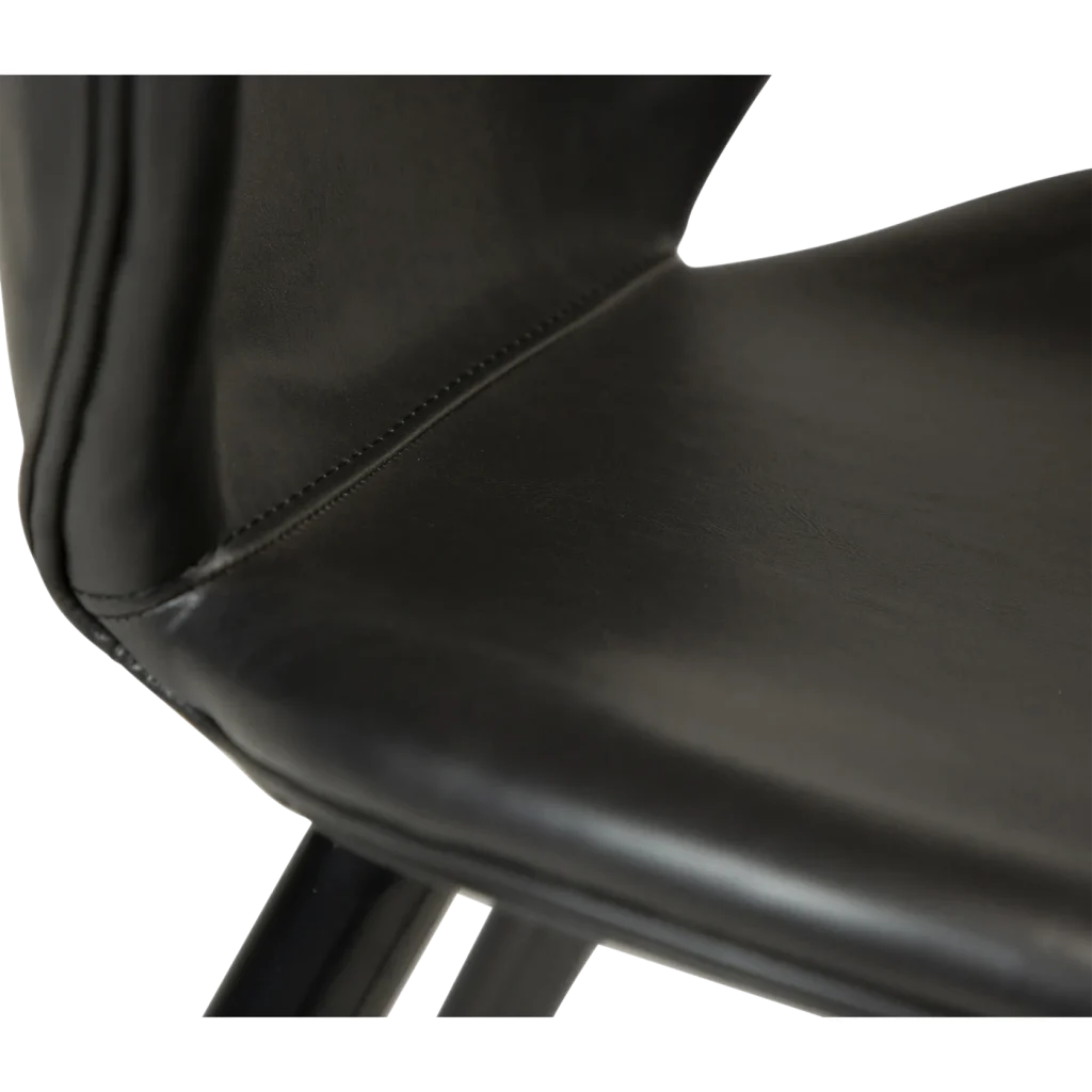 Cloud Bar Stool Vintage Black Art Leather With Black Metal Legs 200800200 07 Detail2