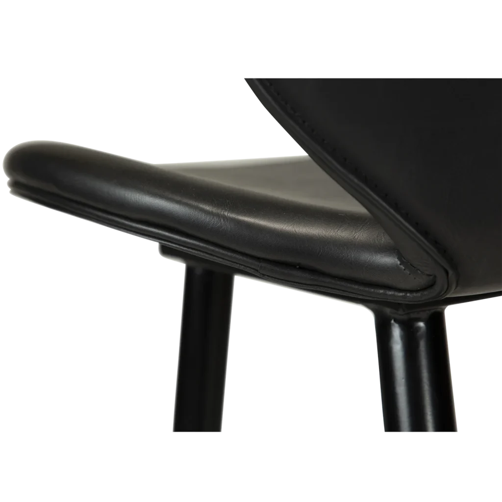 Cloud Bar Stool Vintage Black Art Leather With Black Metal Legs 200800200 08 Detail3
