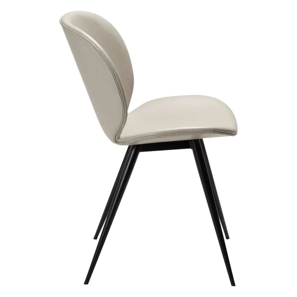 Cloud Chair Cashmere Art Leather With Black Metal Legs 100800231 03 Profile