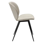 Cloud Chair Cashmere Art Leather With Black Metal Legs 100800231 03 Profile