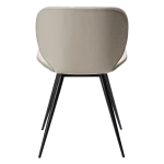 Cloud Chair Cashmere Art Leather With Black Metal Legs 100800231 04 Back