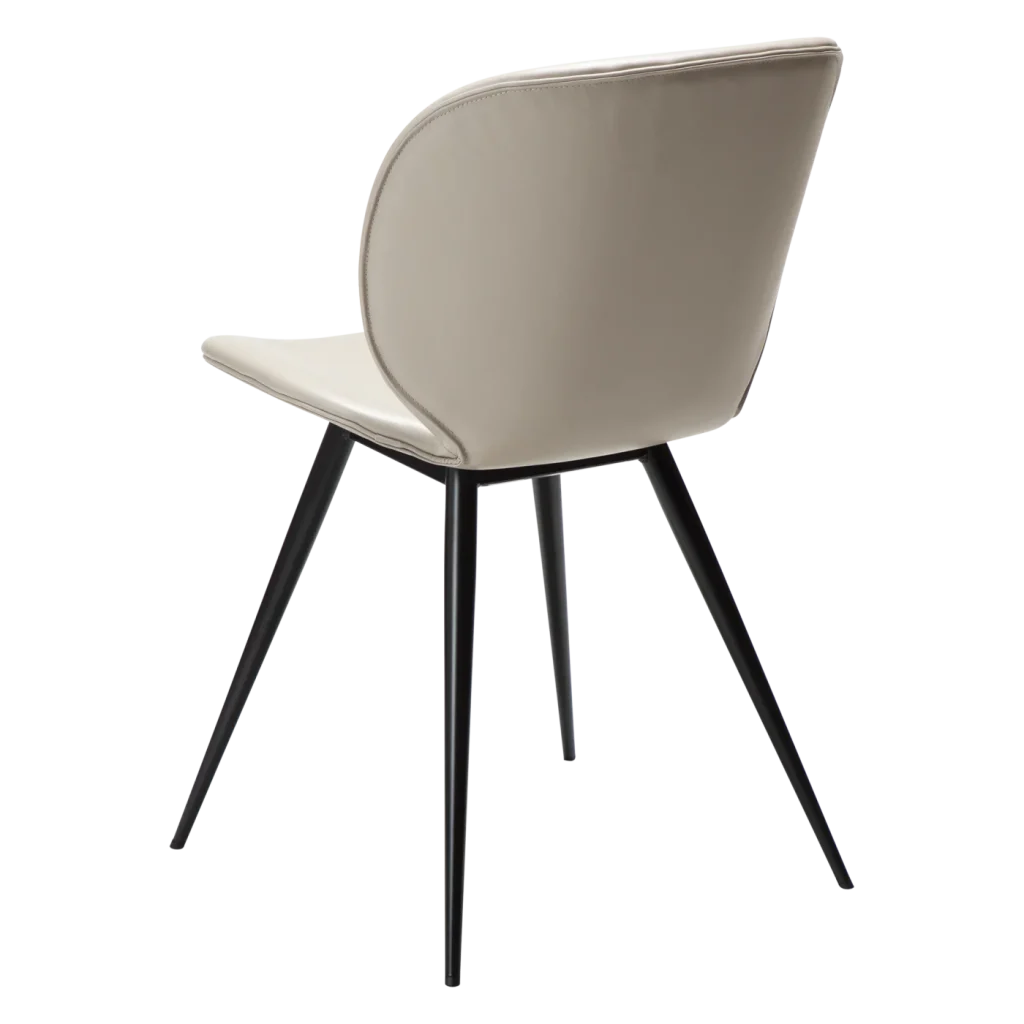 Cloud Chair Cashmere Art Leather With Black Metal Legs 100800231 05 Back Angle