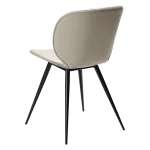 Cloud Chair Cashmere Art Leather With Black Metal Legs 100800231 05 Back Angle