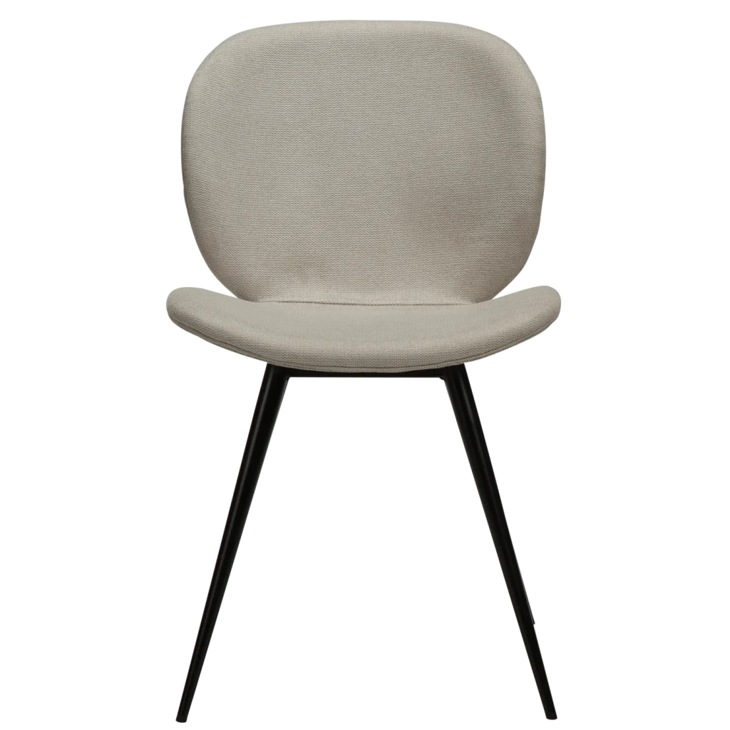 Cloud Chair Desert Sand Fabric With Black Conical Metal Legs 100800280 02 Front