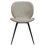 Cloud Chair Desert Sand Fabric With Black Conical Metal Legs 100800280 02 Front