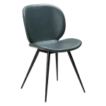 Cloud Chair Green Gables Art Leather With Black Conical Metal Legs 100800234 01 Main