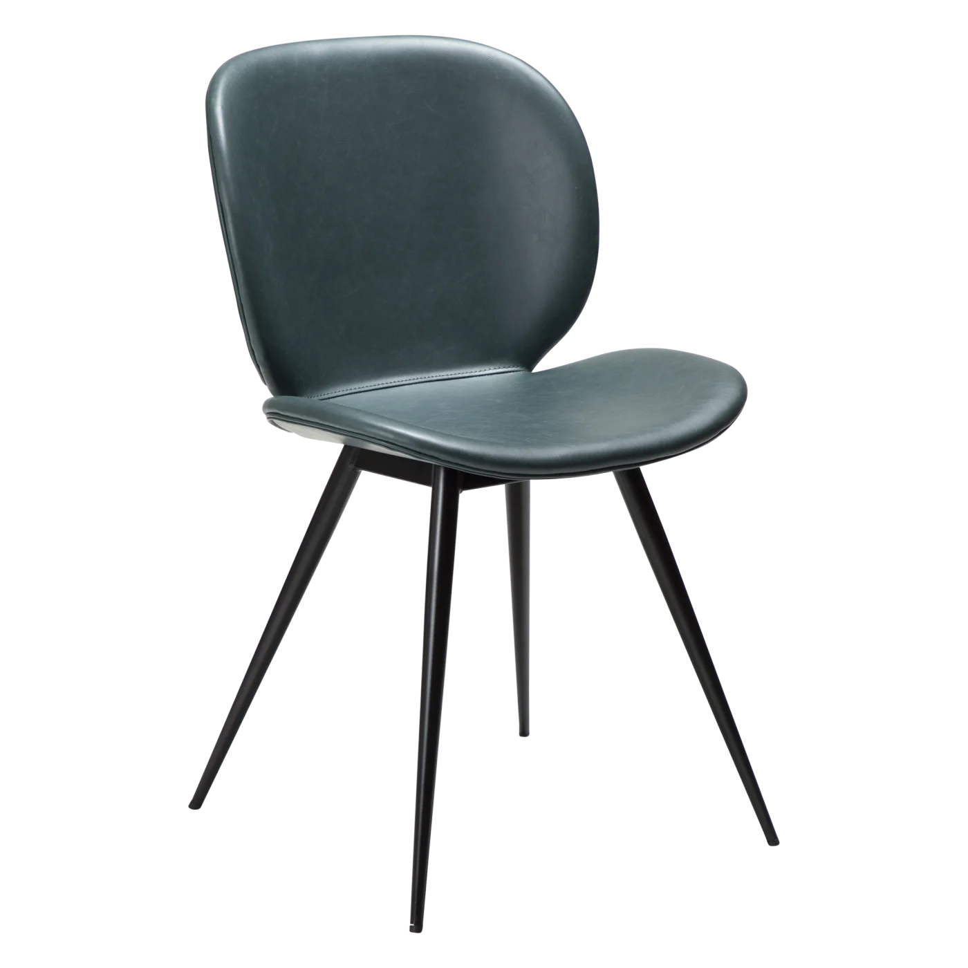 Cloud Chair Green Gables Art Leather With Black Conical Metal Legs 100800234 01 Main