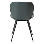 Cloud Chair Green Gables Art Leather With Black Conical Metal Legs 100800234 04 Back