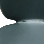 Cloud Chair Green Gables Art Leather With Black Conical Metal Legs 100800234 06 Detail1