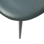 Cloud Chair Green Gables Art Leather With Black Conical Metal Legs 100800234 07 Detail2