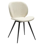 Cloud Chair Simply Beige Boucle Fabric With Black Conical Metal Legs 100800208 01 Main