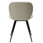 Cloud Chair Simply Beige Boucle Fabric With Black Conical Metal Legs 100800208 04 Back