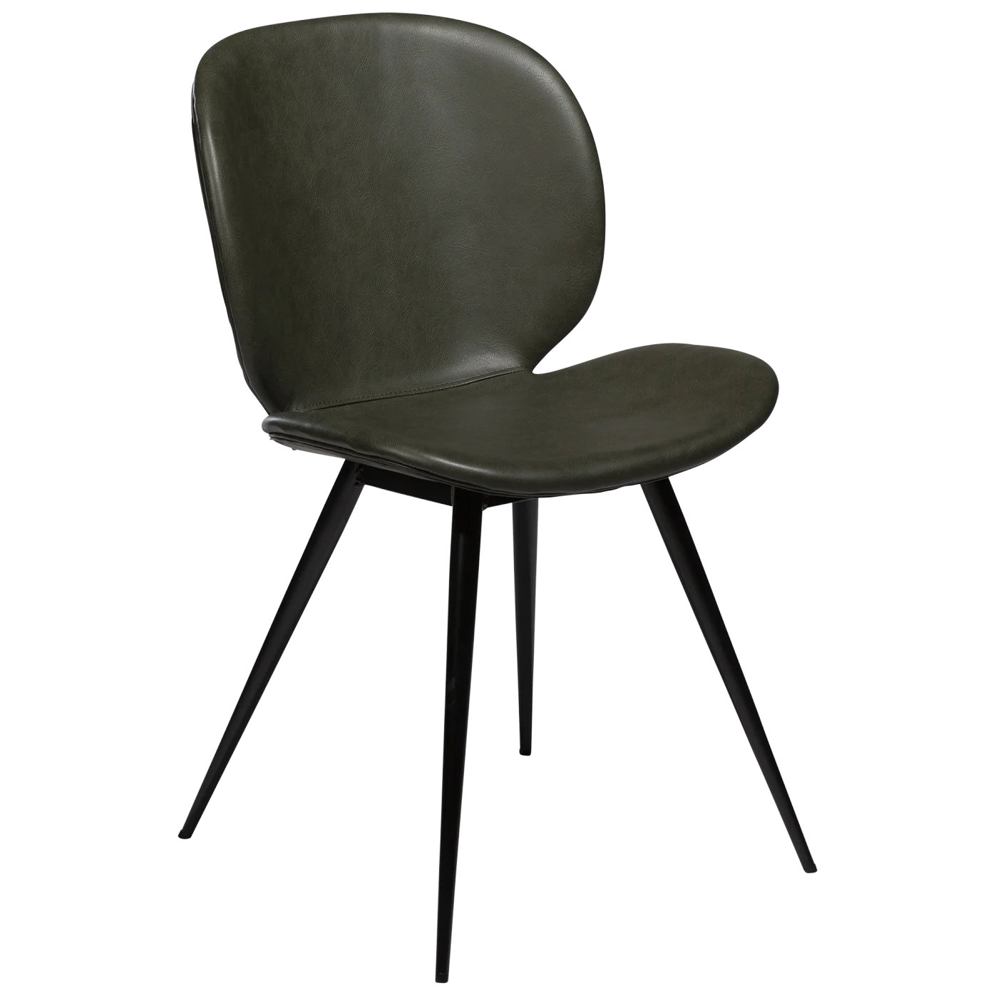 Cloud Chair Vintage Green With Black Conical Metal Legs 100800225 01 Main
