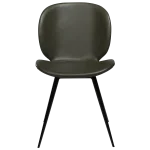 Cloud Chair Vintage Green With Black Conical Metal Legs 100800225 02 Front