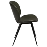 Cloud Chair Vintage Green With Black Conical Metal Legs 100800225 03 Profile
