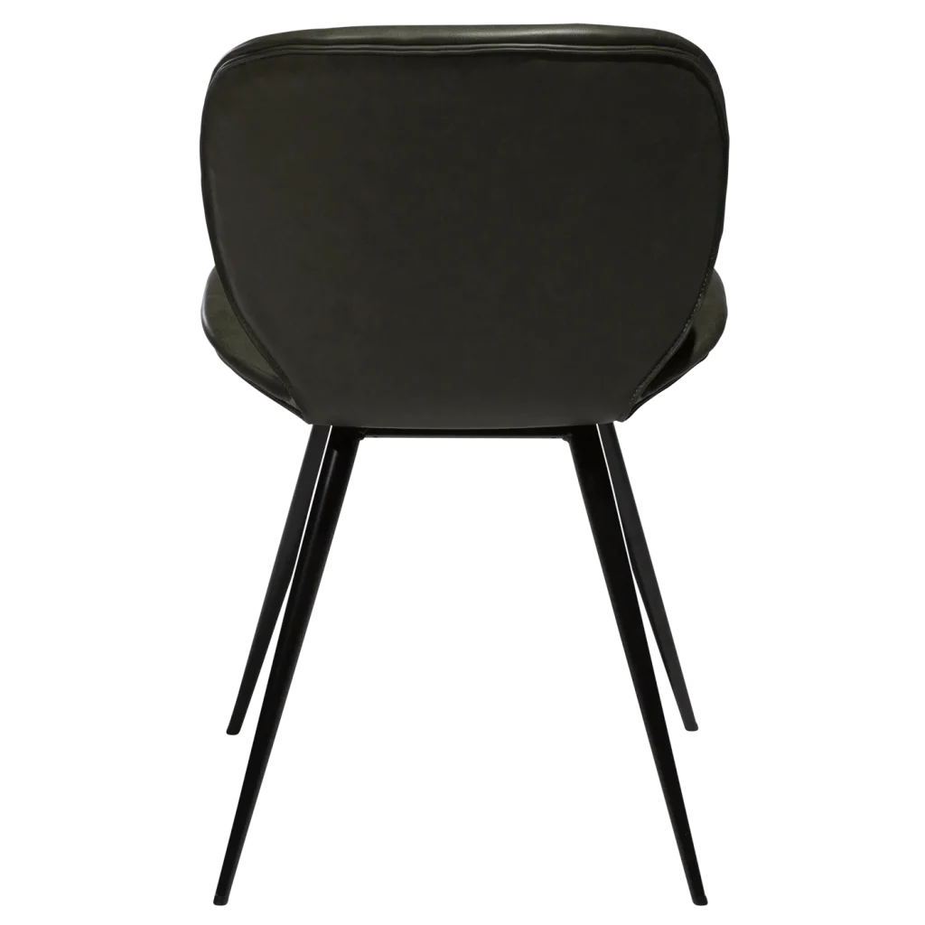 Cloud Chair Vintage Green With Black Conical Metal Legs 100800225 04 Back