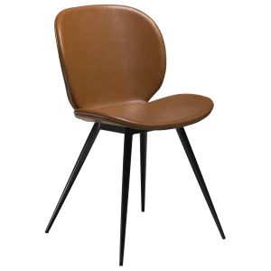Cloud Chair Vintage Light Brown With Black Conical Metal Legs 100800210 01 Main