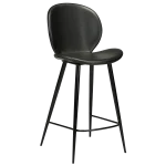 Cloud Counter Stool Vintage Black Art Leather With Black Metal Legs 300800200 01 Main
