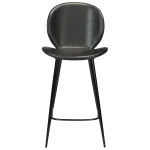 Cloud Counter Stool Vintage Black Art Leather With Black Metal Legs 300800200 02 Front