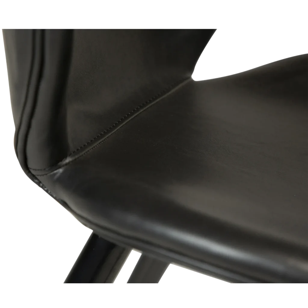 Cloud Counter Stool Vintage Black Art Leather With Black Metal Legs 300800200 07 Detail2