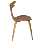 Dolphin Chair Light Brown Leather With Oak Veneer Legs 100995109 03 Profil