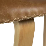 Dolphin Chair Light Brown Leather With Oak Veneer Legs 100995109 07 Detail2