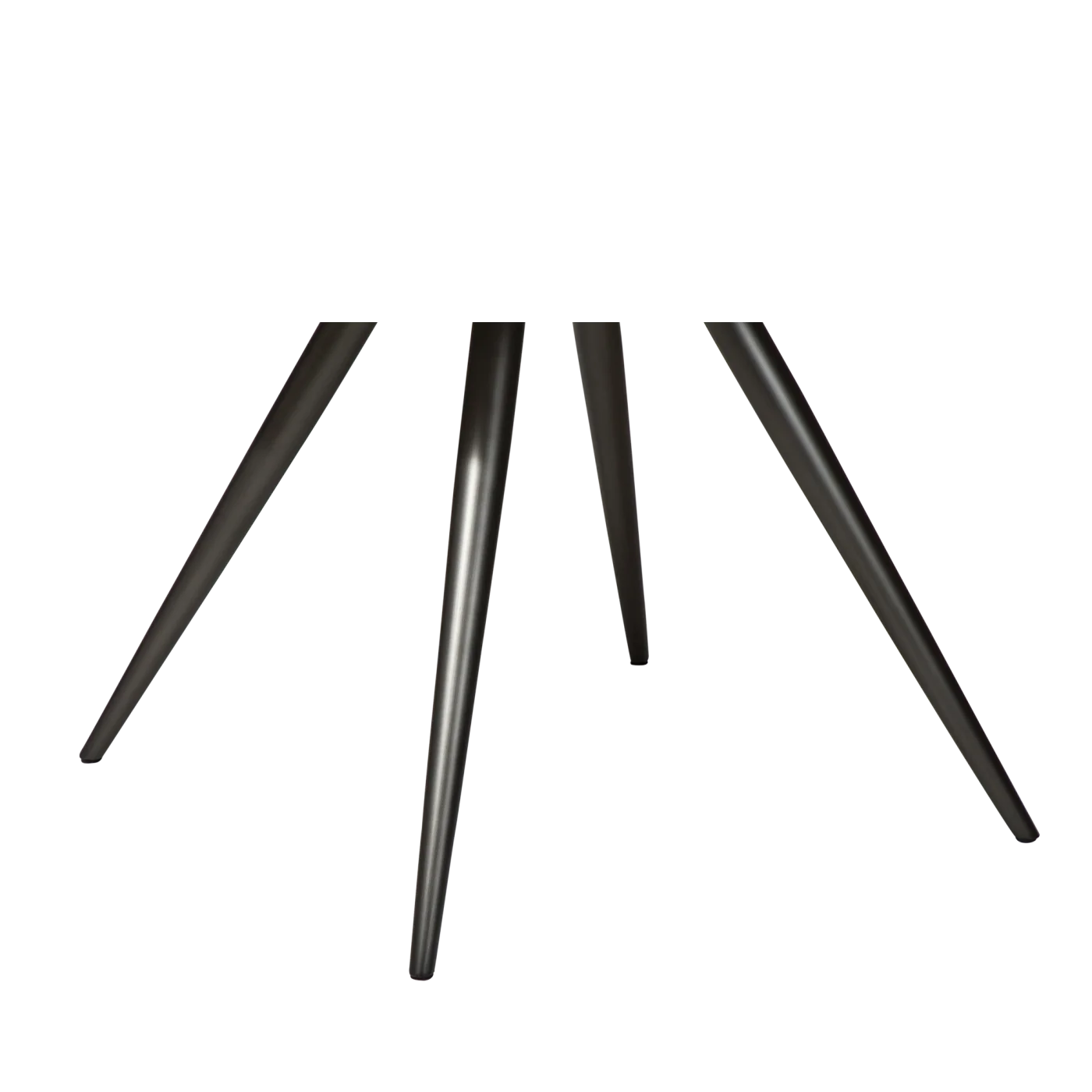 ECLIPSE ROUND TABLE Cashmere Stained Oak Veneer W. Antique Pewter Metal Legs 400801717 01 Main