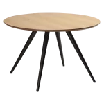 Eclipse Round Table Oak Veneer With Black Metal Legs 400801711 400801750 01 Main