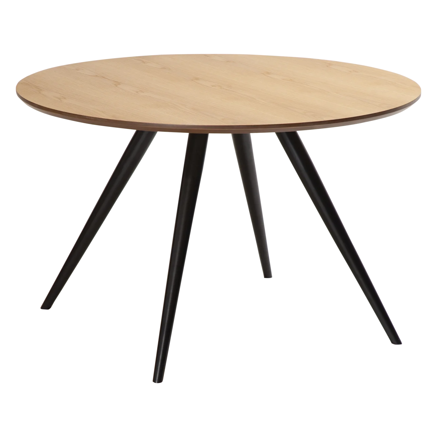 Eclipse Round Table Oak Veneer With Black Metal Legs 400801711 400801750 01 Main