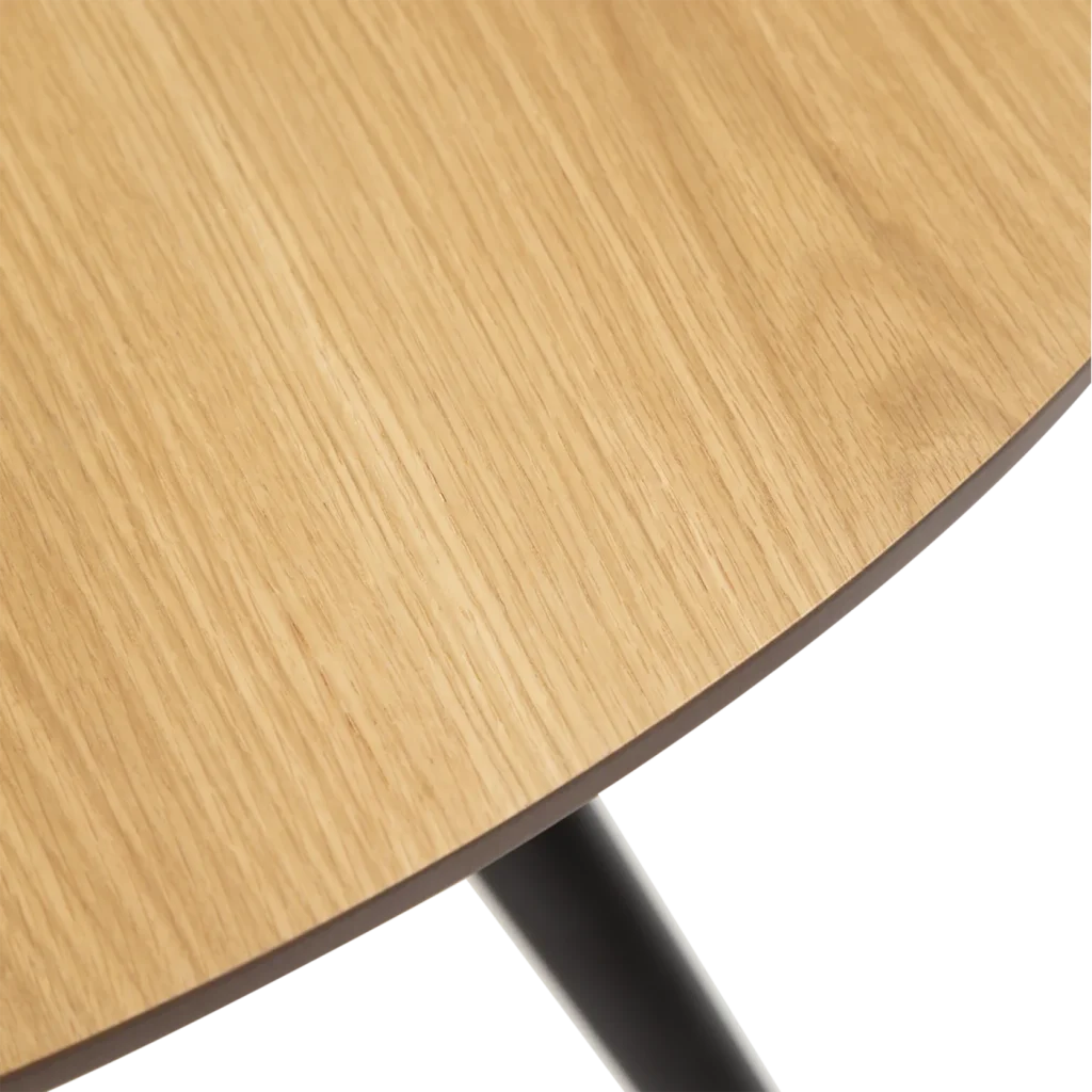 Eclipse Round Table Oak Veneer With Black Metal Legs 400801711 400801750 05 Detail3