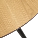 Eclipse Round Table Oak Veneer With Black Metal Legs 400801711 400801750 05 Detail3