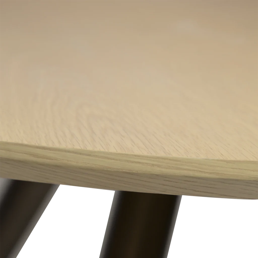 ECLIPSE ROUND TABLE TOP Whitewashed Oak Veneer 400801516 04 Detail2