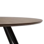 Eclipse Round Table Walnut Veneer With Black Metal Legs 400801710 400801750 03 Detail1