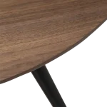 Eclipse Round Table Walnut Veneer With Black Metal Legs 400801710 400801750 04 Detail2