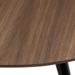 Eclipse Round Table Walnut Veneer With Black Metal Legs 400801710 400801750 05 Detail3