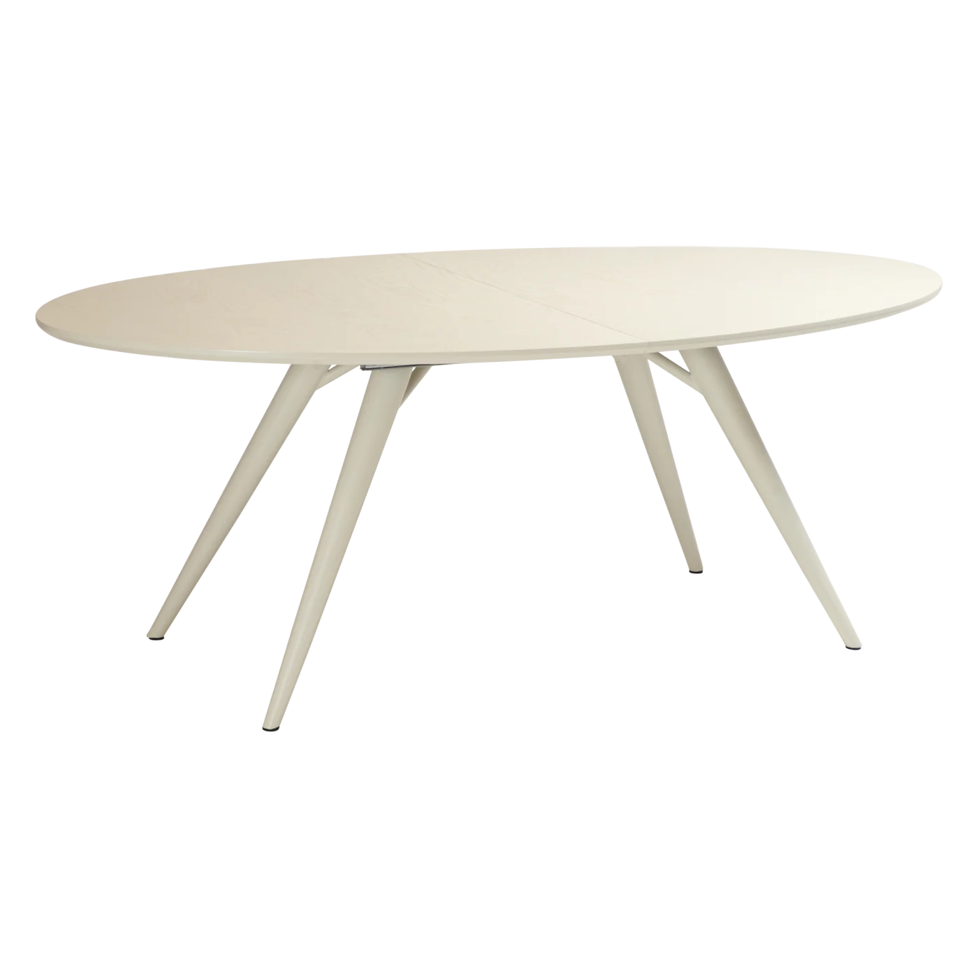 Eclipse Table Bone White Stained Oak Veneer With Bone White Metal Legs 400801508 400801510 01 Main