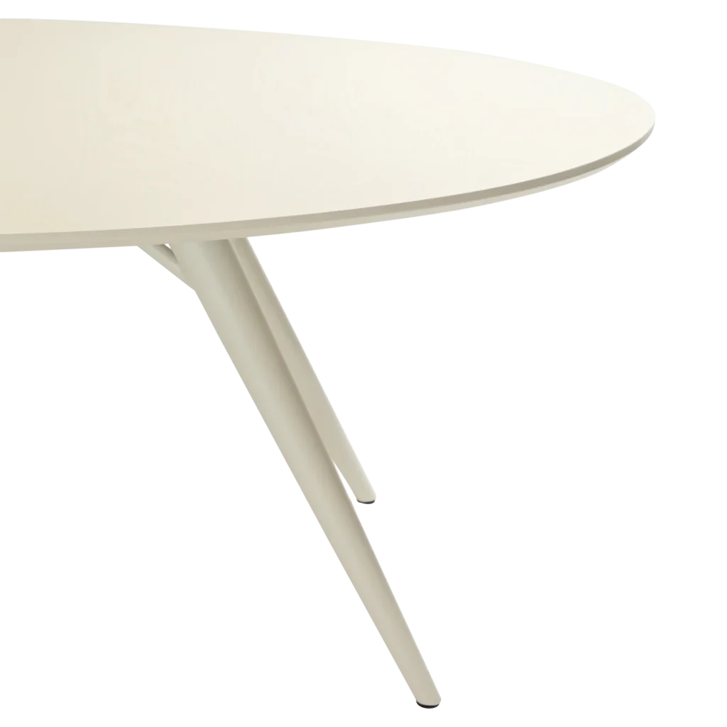 Eclipse Table Bone White Stained Oak Veneer With Bone White Metal Legs 400801508 400801510 04 Detail1