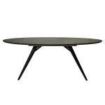 ECLIPSE TABLE Grey Stained Ash W. Black Metal Legs 400801400 400801404 02 Front