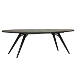ECLIPSE TABLE Grey Stained Ash W. Black Metal Legs 400801400 400801404 03 Extended