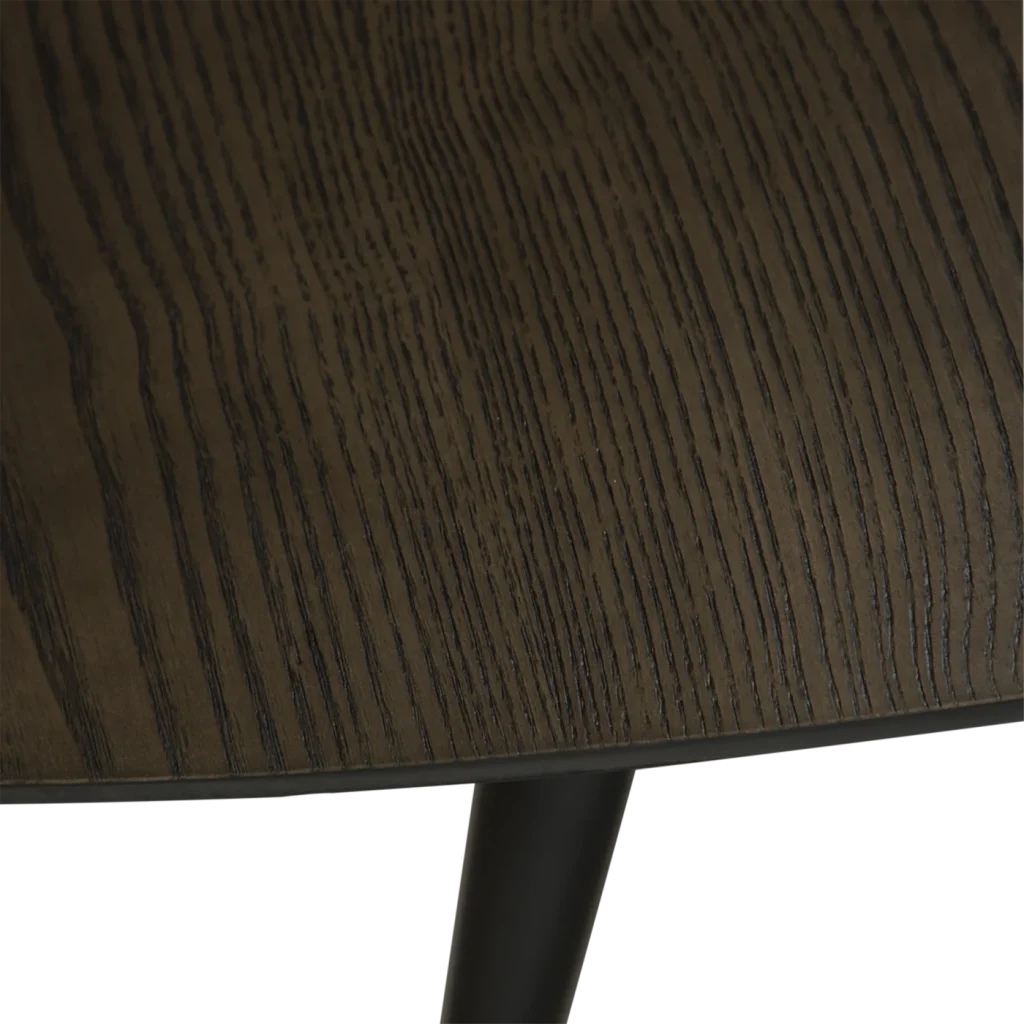 ECLIPSE TABLE Grey Stained Ash W. Black Metal Legs 400801400 400801404 05 Detail2