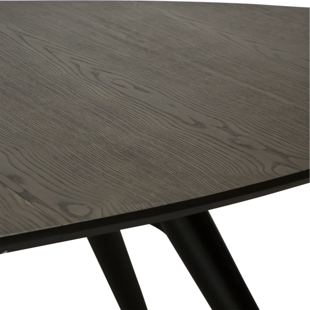 ECLIPSE TABLE Grey Stained Ash W. Black Metal Legs 400801400 400801404 08 Detail5
